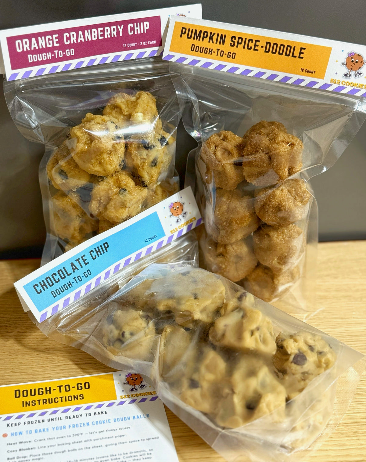 3 Pack Variety Bundle – Dough To Go