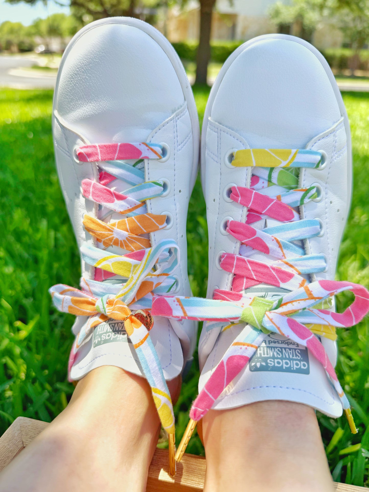 Lemonade print Laces