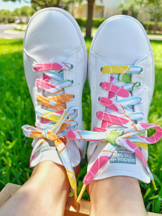 Lemonade print Laces