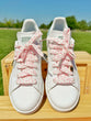 White with Pink Hearts Laces 🩷