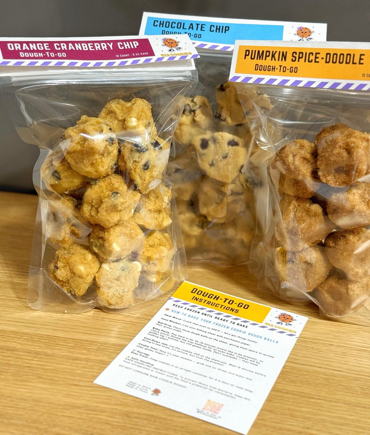 3 Pack Variety Bundle – Dough To Go