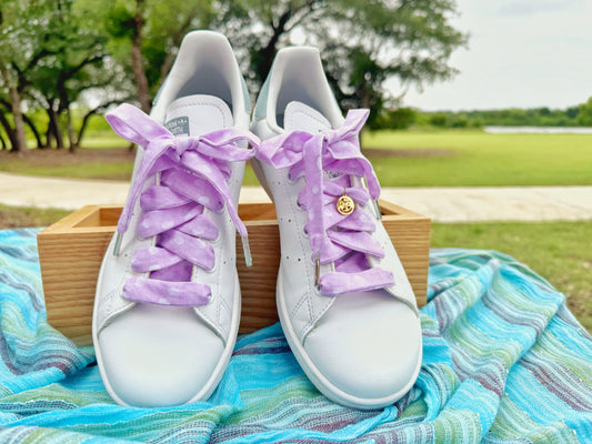 Lilac Polka Dots Laces