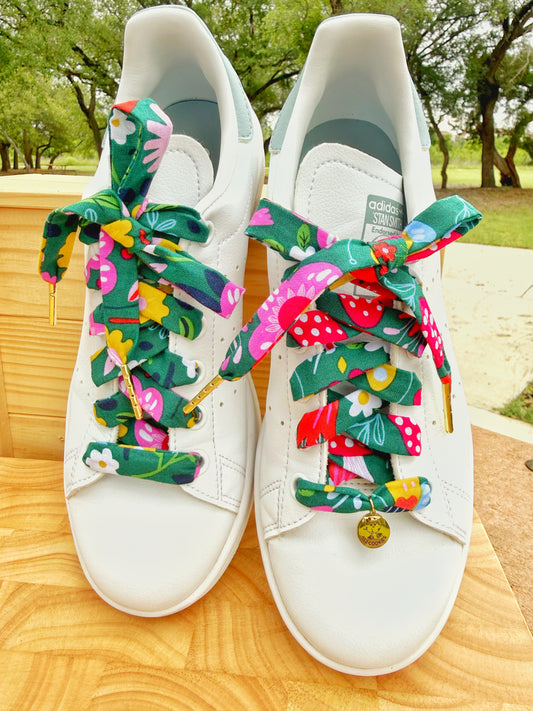 Green Field Flowers Laces