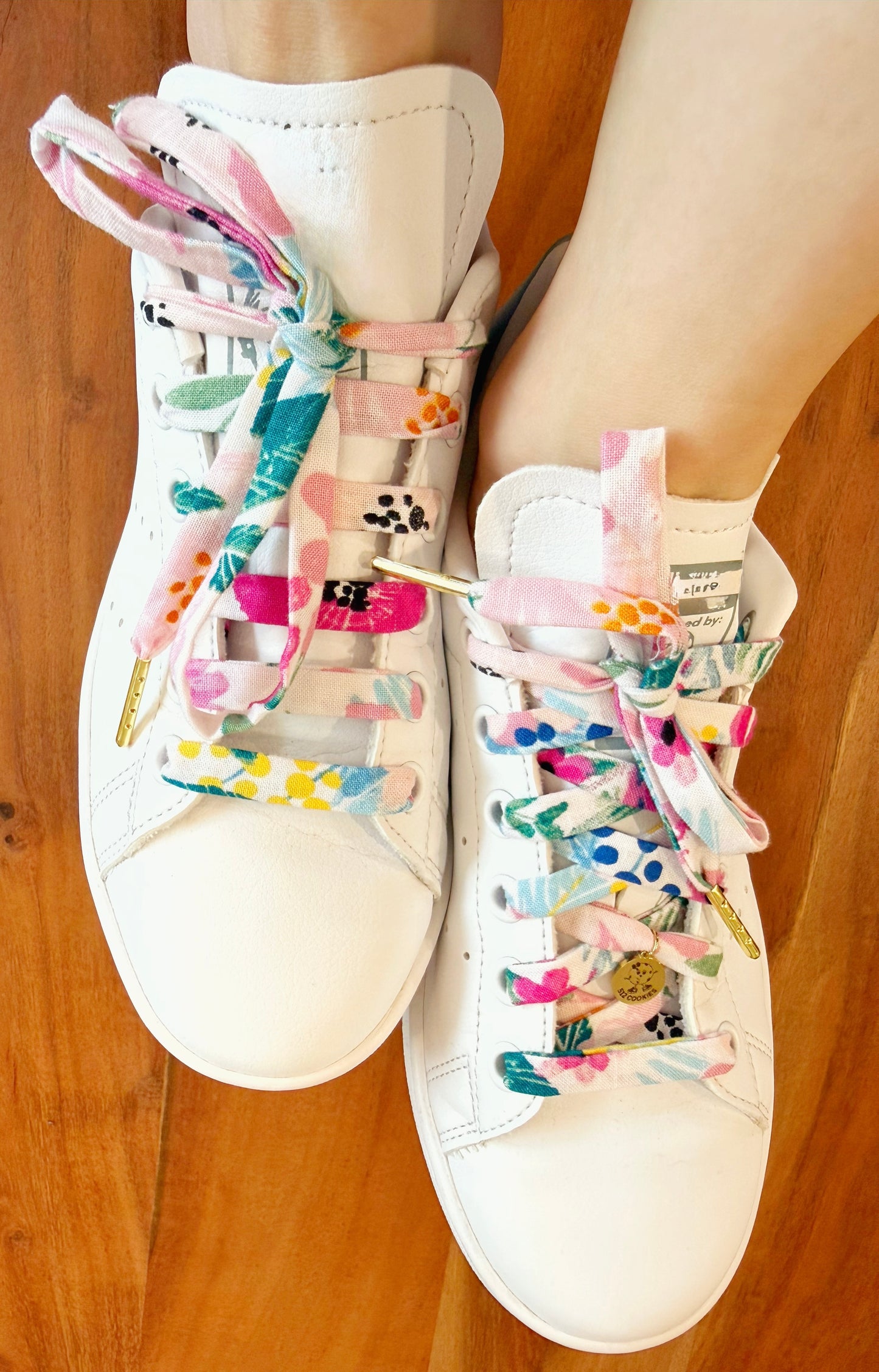 Pink Blue Flowers Laces