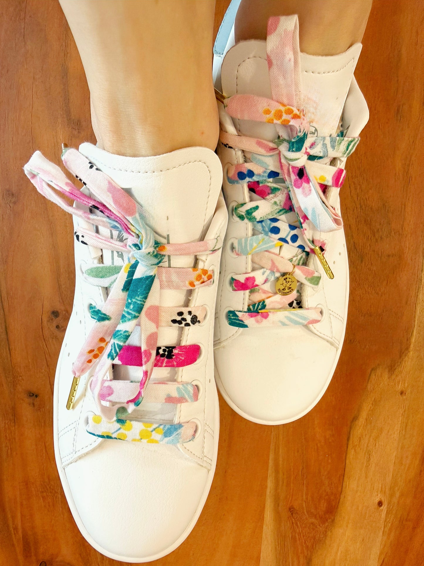 Pink Blue Flowers Laces