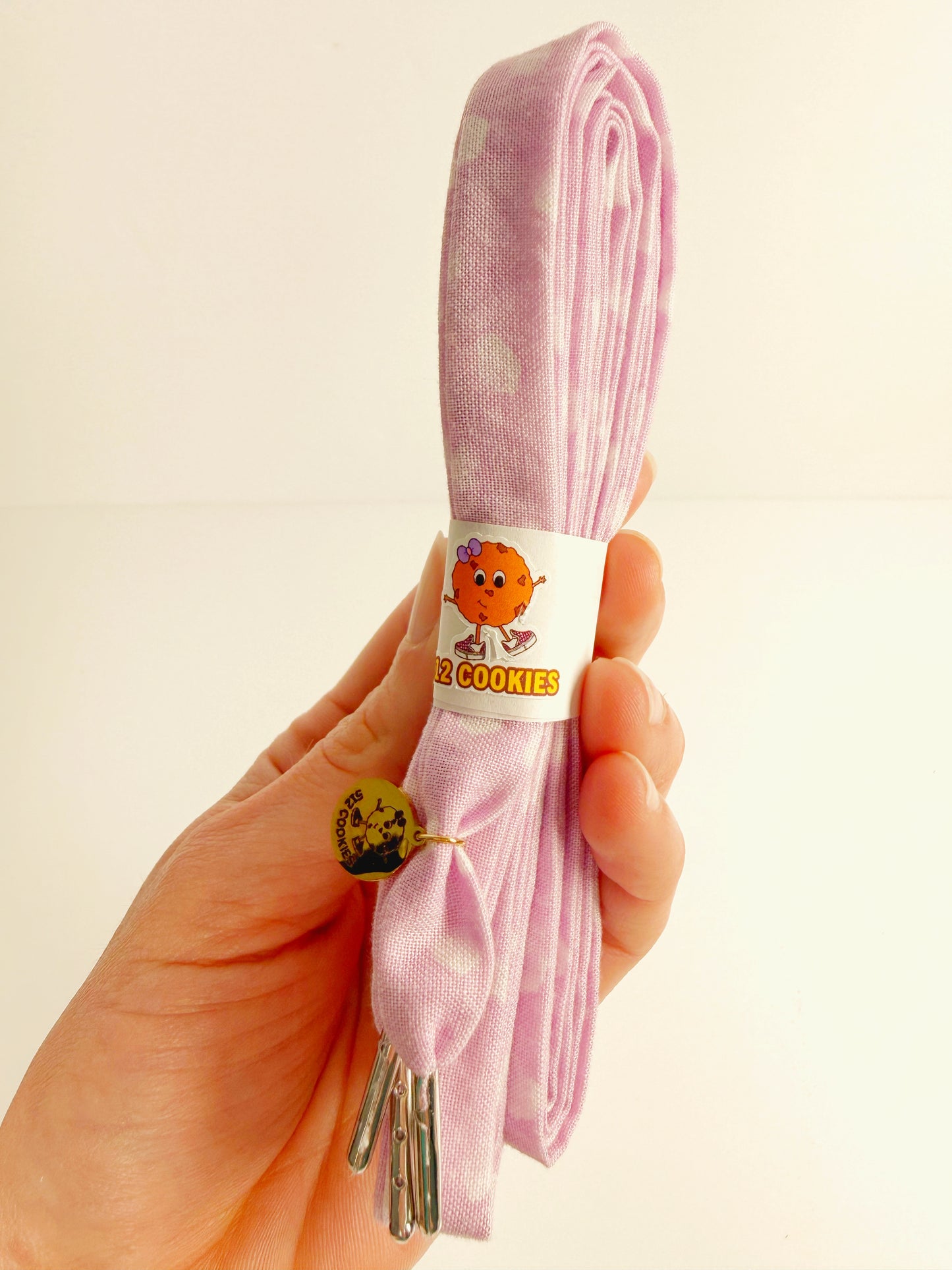 Lilac Polka Dots Laces