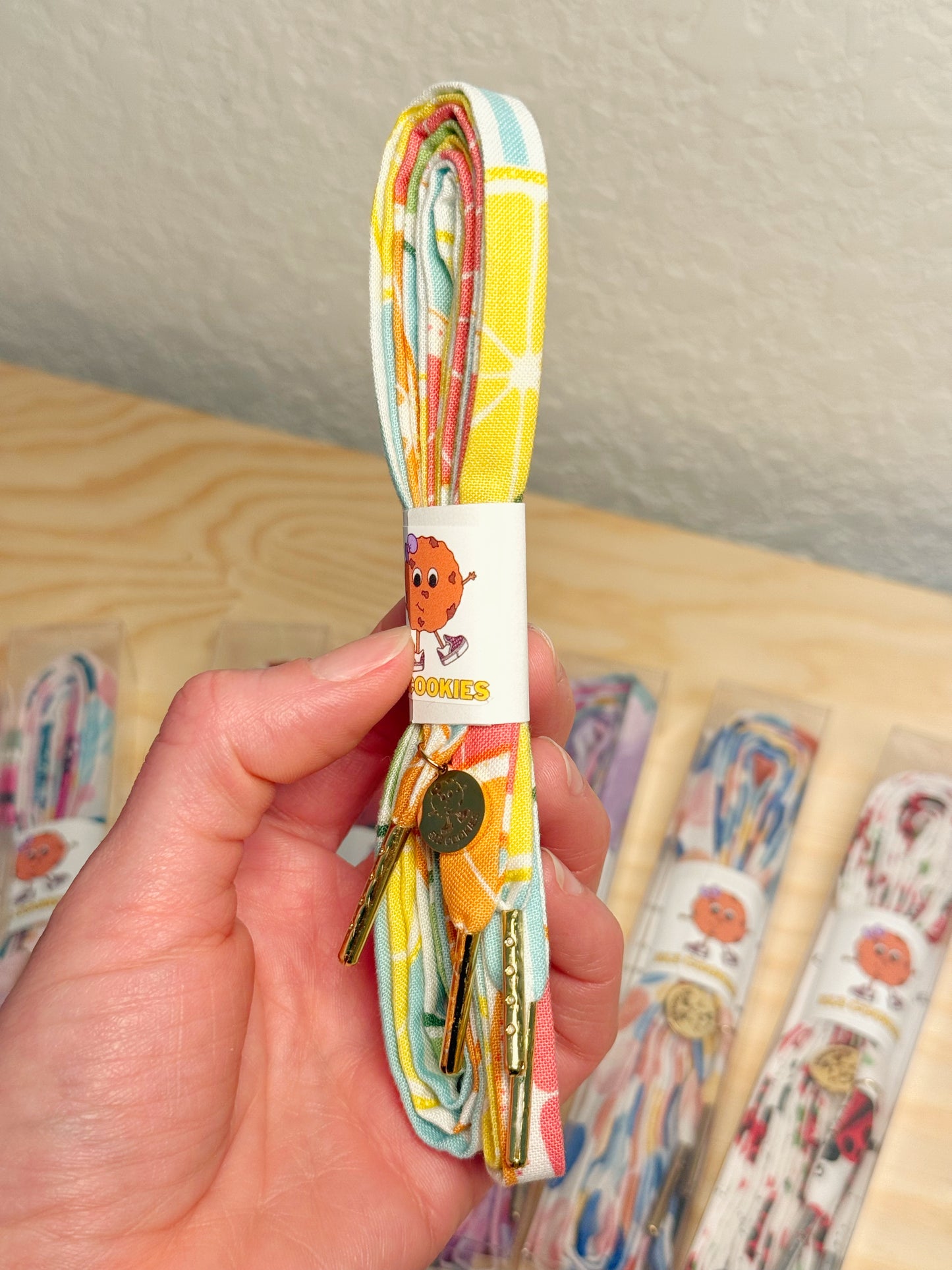 Lemonade print Laces