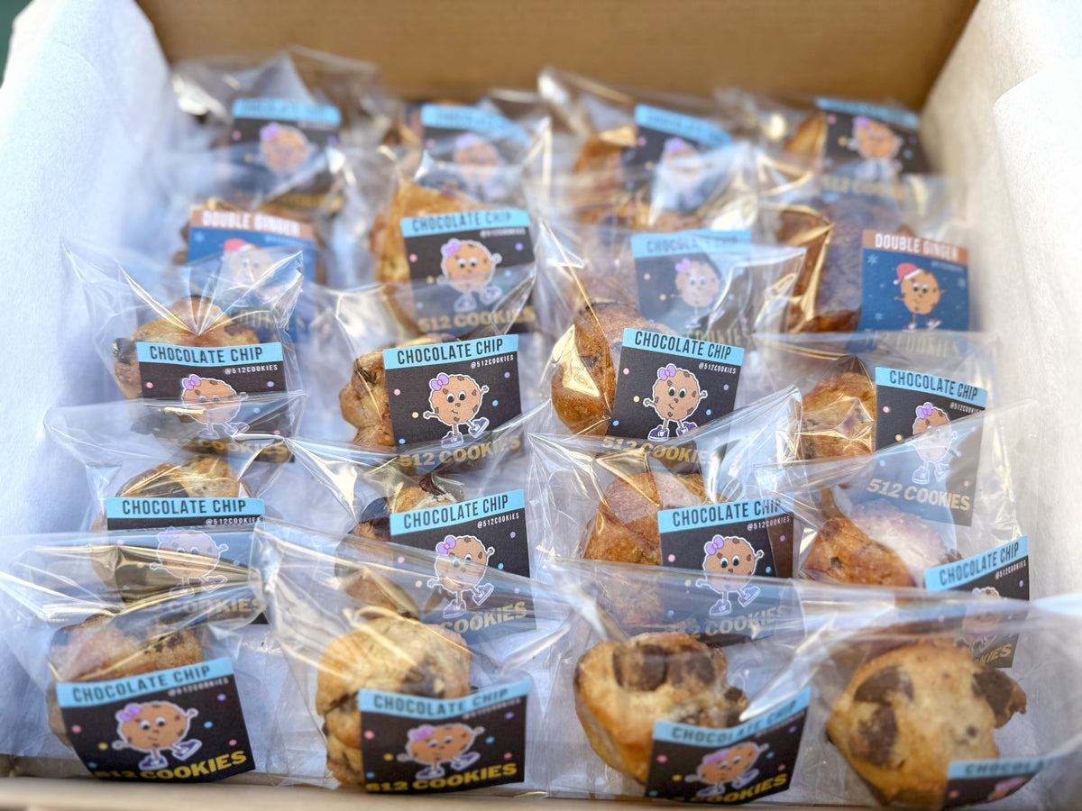 Build Your Own Box — 20 Freshly Baked 2 oz Cookies (4 Flavors)